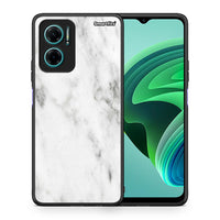 Thumbnail for Θήκη Xiaomi Redmi Note 11E White Marble από τη Smartfits με σχέδιο στο πίσω μέρος και μαύρο περίβλημα | Xiaomi Redmi Note 11E White Marble case with colorful back and black bezels