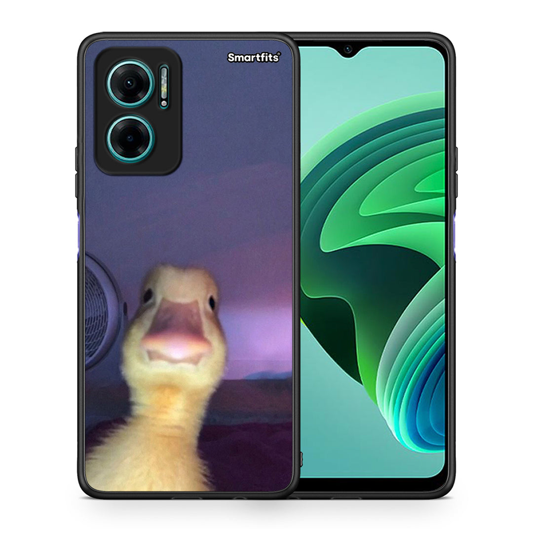 Θήκη Xiaomi Redmi Note 11E Meme Duck από τη Smartfits με σχέδιο στο πίσω μέρος και μαύρο περίβλημα | Xiaomi Redmi Note 11E Meme Duck case with colorful back and black bezels