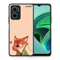 Thumbnail for Θήκη Xiaomi Redmi Note 11E Nick Wilde And Judy Hopps Love 1 από τη Smartfits με σχέδιο στο πίσω μέρος και μαύρο περίβλημα | Xiaomi Redmi Note 11E Nick Wilde And Judy Hopps Love 1 case with colorful back and black bezels