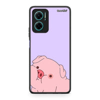 Thumbnail for Xiaomi Redmi Note 11E Pig Love 2 Θήκη Αγίου Βαλεντίνου από τη Smartfits με σχέδιο στο πίσω μέρος και μαύρο περίβλημα | Smartphone case with colorful back and black bezels by Smartfits