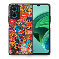 Thumbnail for Θήκη Xiaomi Redmi Note 11E PopArt OMG από τη Smartfits με σχέδιο στο πίσω μέρος και μαύρο περίβλημα | Xiaomi Redmi Note 11E PopArt OMG case with colorful back and black bezels