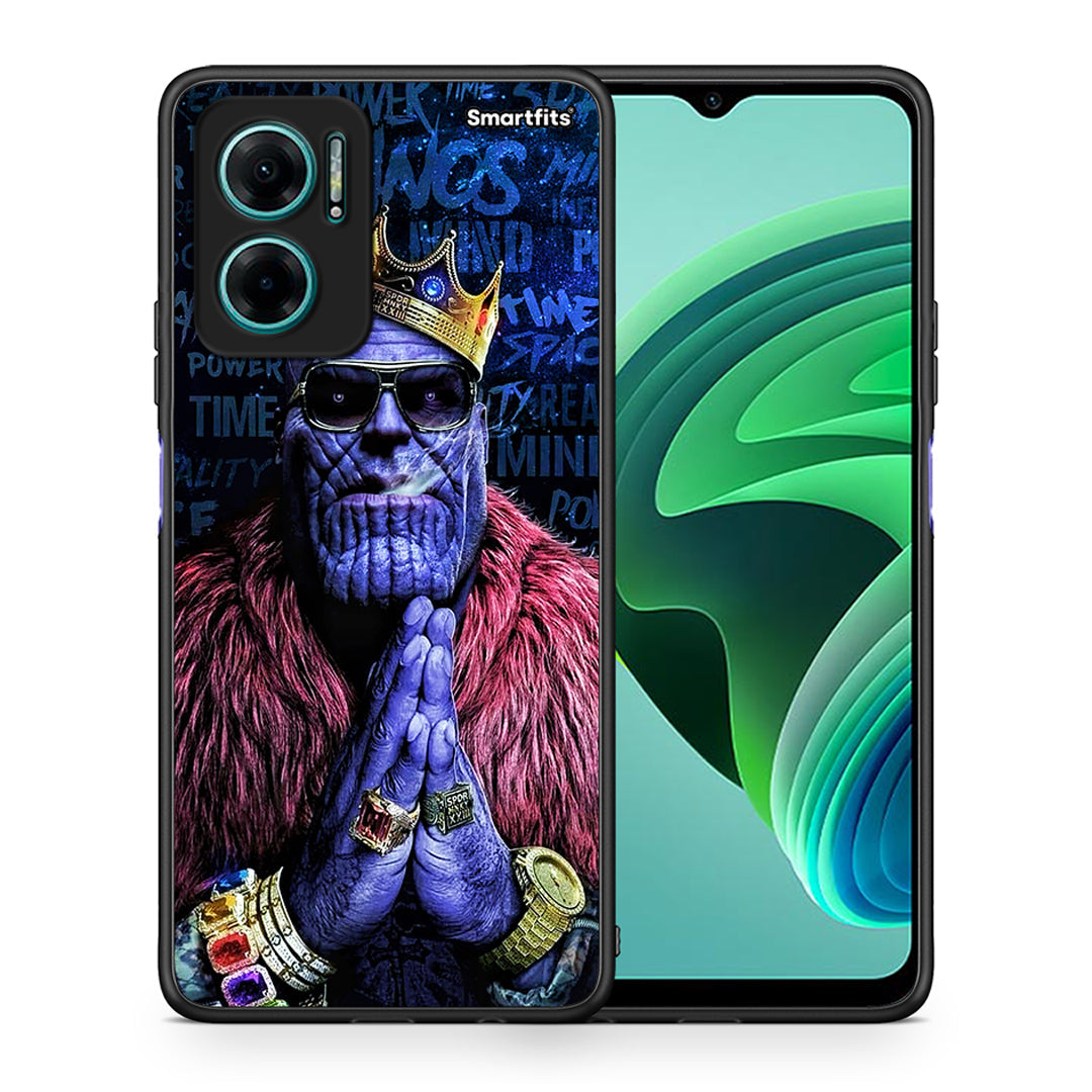 Θήκη Xiaomi Redmi Note 11E Thanos PopArt από τη Smartfits με σχέδιο στο πίσω μέρος και μαύρο περίβλημα | Xiaomi Redmi Note 11E Thanos PopArt case with colorful back and black bezels