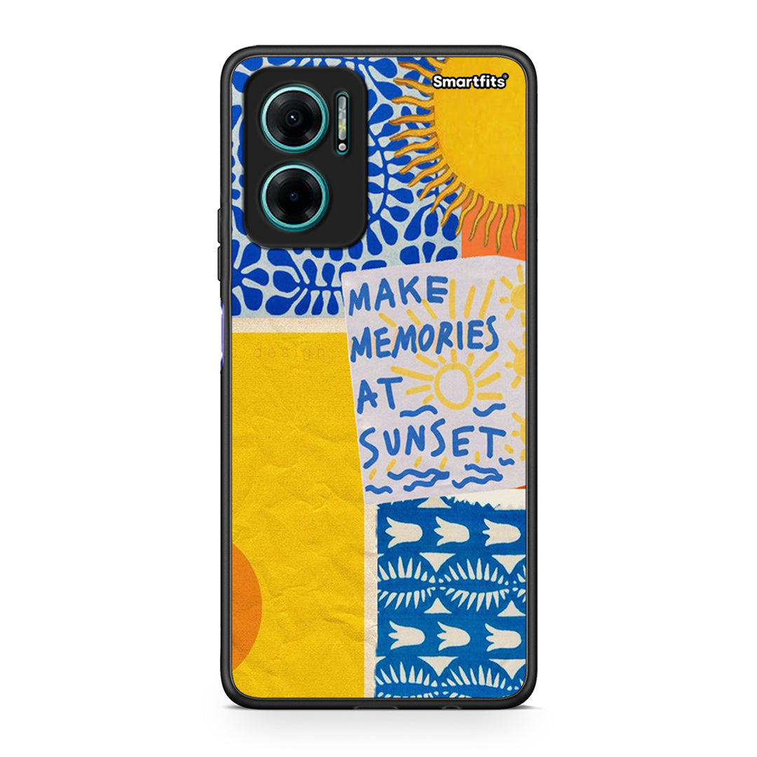 Xiaomi Redmi Note 11E Sunset Memories Θήκη από τη Smartfits με σχέδιο στο πίσω μέρος και μαύρο περίβλημα | Smartphone case with colorful back and black bezels by Smartfits