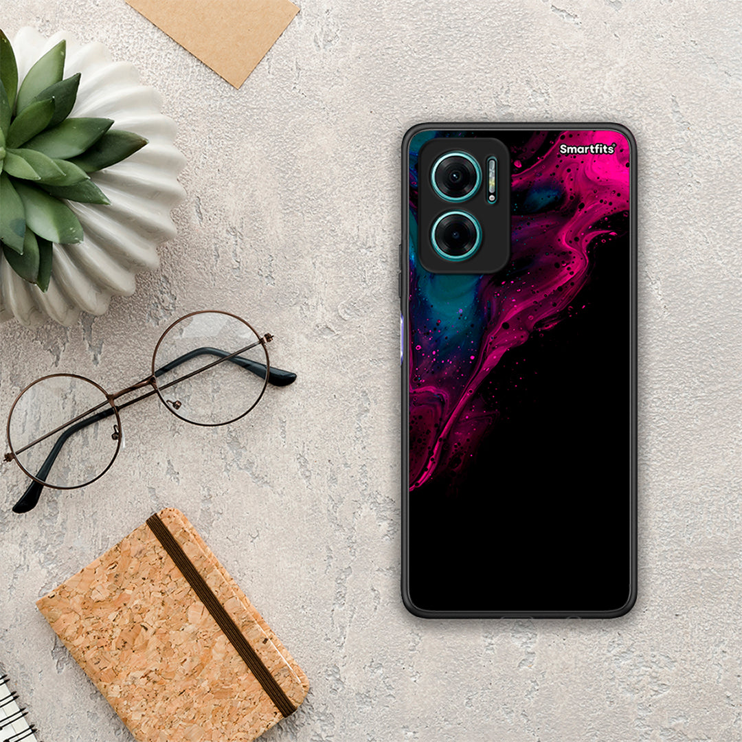 Watercolor Pink Black - Xiaomi Redmi Note 11E case