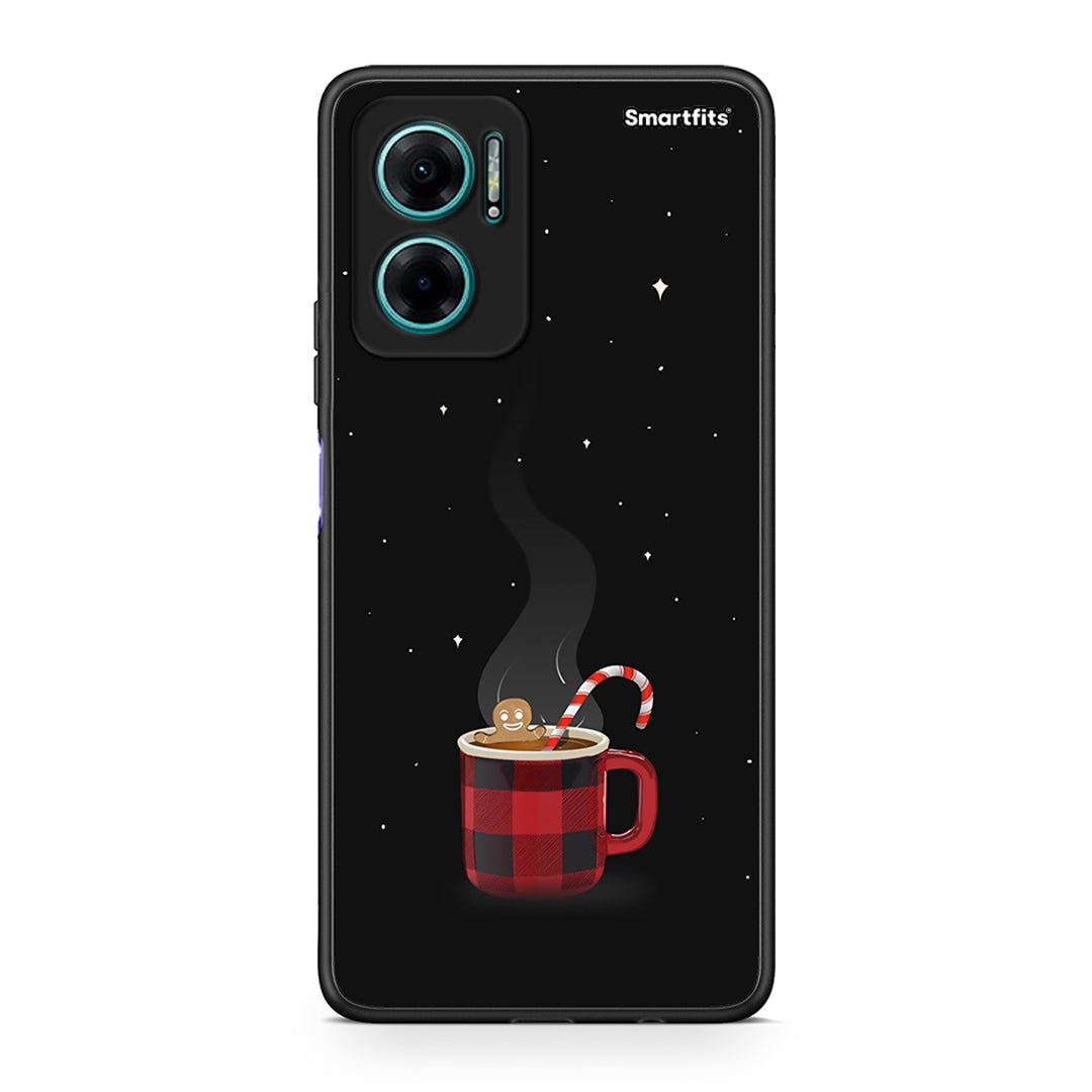 Xiaomi Redmi Note 11E Xmas Bathing θήκη από τη Smartfits με σχέδιο στο πίσω μέρος και μαύρο περίβλημα | Smartphone case with colorful back and black bezels by Smartfits