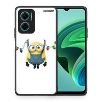 Thumbnail for Θήκη Xiaomi Redmi Note 11E Xmas Minion Lights από τη Smartfits με σχέδιο στο πίσω μέρος και μαύρο περίβλημα | Xiaomi Redmi Note 11E Xmas Minion Lights case with colorful back and black bezels