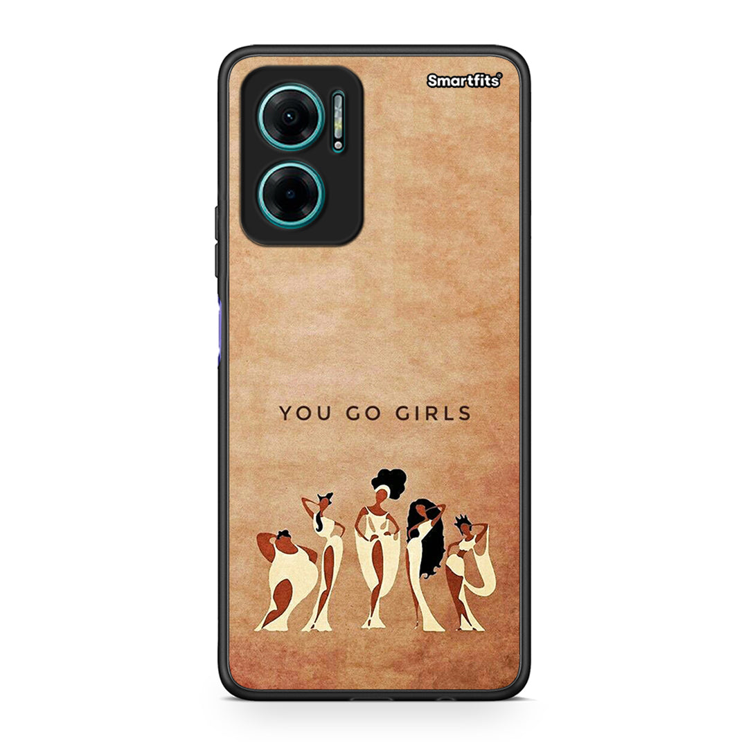 Xiaomi Redmi Note 11E You Go Girl θήκη από τη Smartfits με σχέδιο στο πίσω μέρος και μαύρο περίβλημα | Smartphone case with colorful back and black bezels by Smartfits