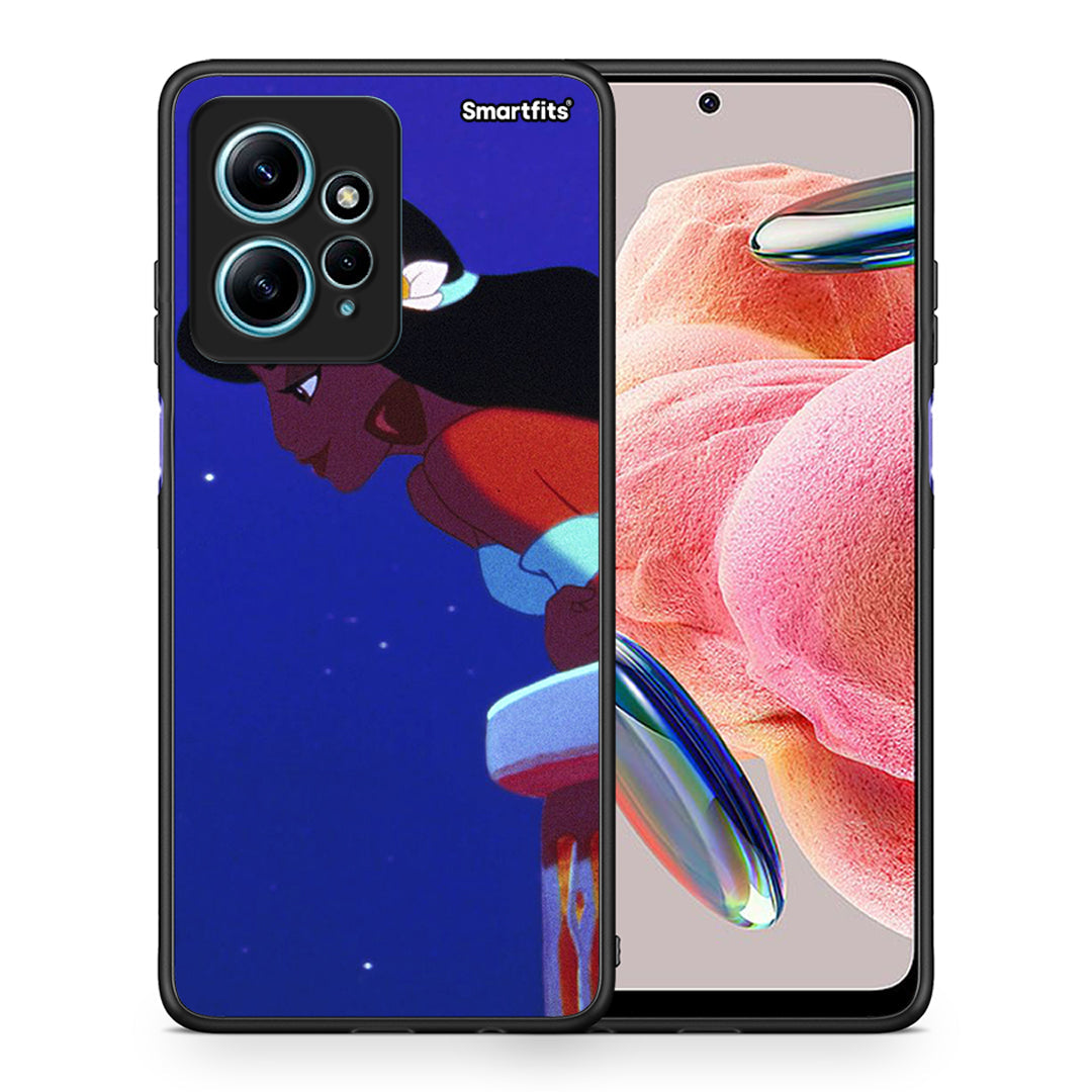 Θήκη Xiaomi Redmi Note 12 4G / Redmi K60 Pro Alladin And Jasmine Love 2 από τη Smartfits με σχέδιο στο πίσω μέρος και μαύρο περίβλημα | Xiaomi Redmi Note 12 4G / Redmi K60 Pro Alladin And Jasmine Love 2 Case with Colorful Back and Black Bezels