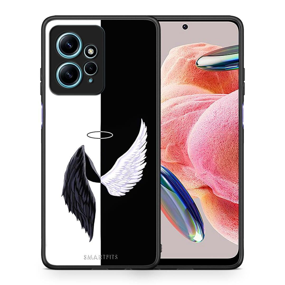 Θήκη Xiaomi Redmi Note 12 4G / Redmi K60 Pro Angels Demons από τη Smartfits με σχέδιο στο πίσω μέρος και μαύρο περίβλημα | Xiaomi Redmi Note 12 4G / Redmi K60 Pro Angels Demons Case with Colorful Back and Black Bezels