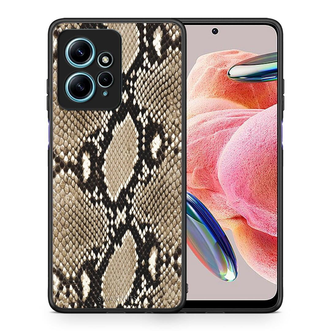 Θήκη Xiaomi Redmi Note 12 4G / Redmi K60 Pro Animal Fashion Snake από τη Smartfits με σχέδιο στο πίσω μέρος και μαύρο περίβλημα | Xiaomi Redmi Note 12 4G / Redmi K60 Pro Animal Fashion Snake Case with Colorful Back and Black Bezels