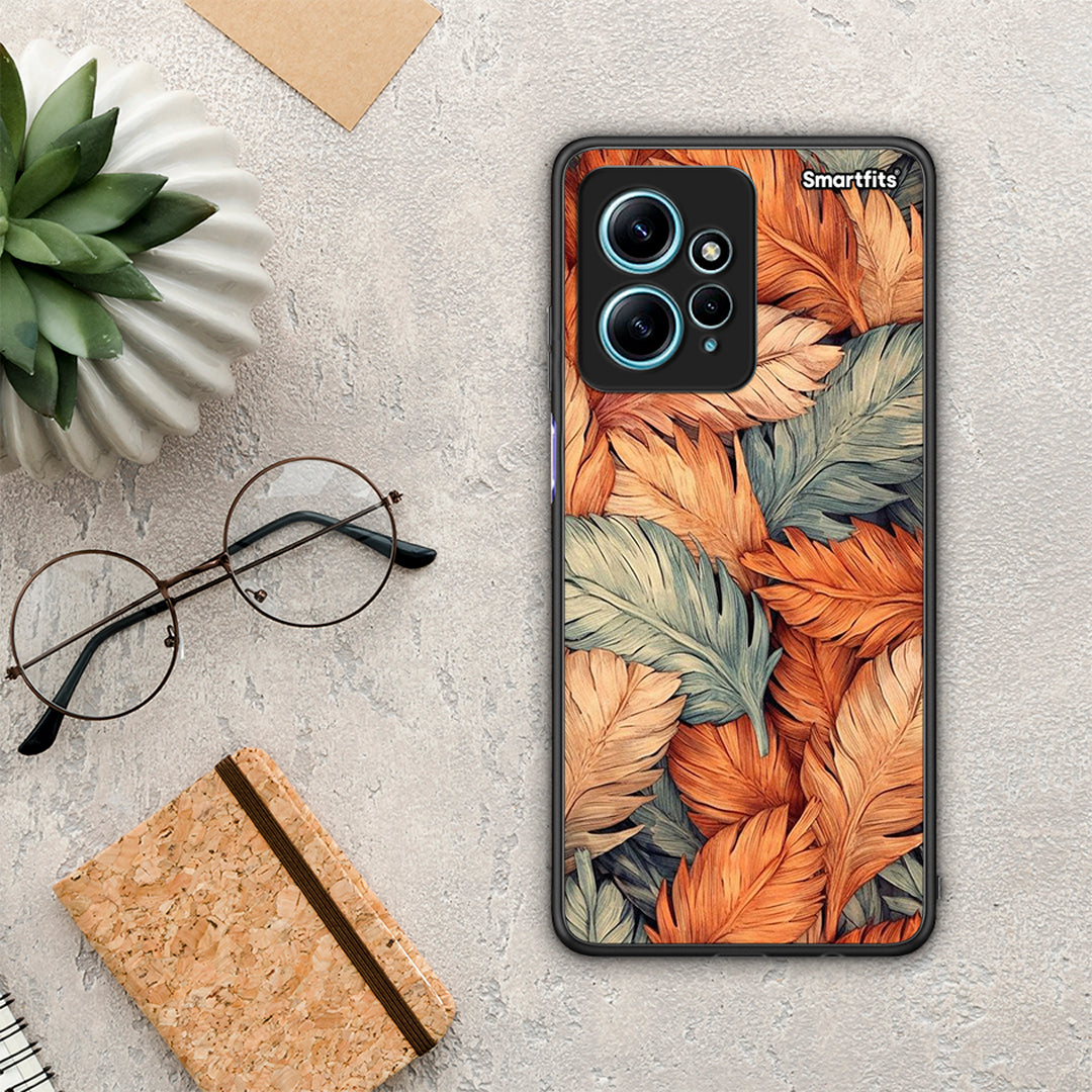 Θήκη Xiaomi Redmi Note 12 4G Autumn Leaves από τη Smartfits με σχέδιο στο πίσω μέρος και μαύρο περίβλημα | Xiaomi Redmi Note 12 4G Autumn Leaves Case with Colorful Back and Black Bezels