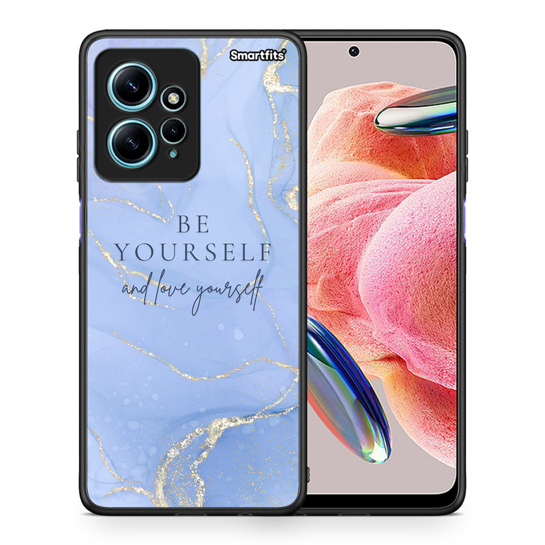 Θήκη Xiaomi Redmi Note 12 4G / Redmi K60 Pro Be Yourself από τη Smartfits με σχέδιο στο πίσω μέρος και μαύρο περίβλημα | Xiaomi Redmi Note 12 4G / Redmi K60 Pro Be Yourself Case with Colorful Back and Black Bezels