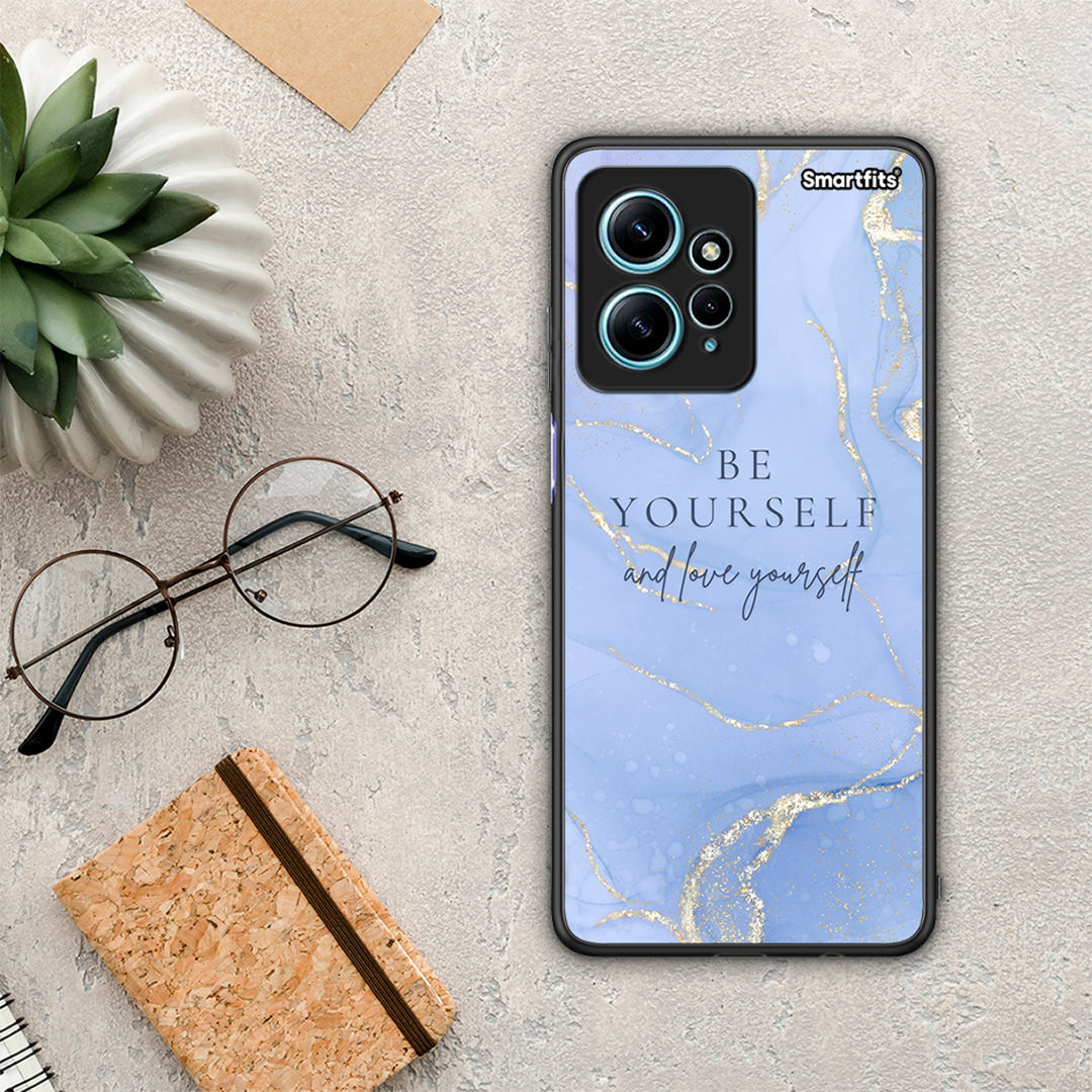 Θήκη Xiaomi Redmi Note 12 4G / Redmi K60 Pro Be Yourself από τη Smartfits με σχέδιο στο πίσω μέρος και μαύρο περίβλημα | Xiaomi Redmi Note 12 4G / Redmi K60 Pro Be Yourself Case with Colorful Back and Black Bezels