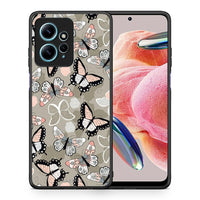 Thumbnail for Θήκη Xiaomi Redmi Note 12 4G / Redmi K60 Pro Boho Butterflies από τη Smartfits με σχέδιο στο πίσω μέρος και μαύρο περίβλημα | Xiaomi Redmi Note 12 4G / Redmi K60 Pro Boho Butterflies Case with Colorful Back and Black Bezels