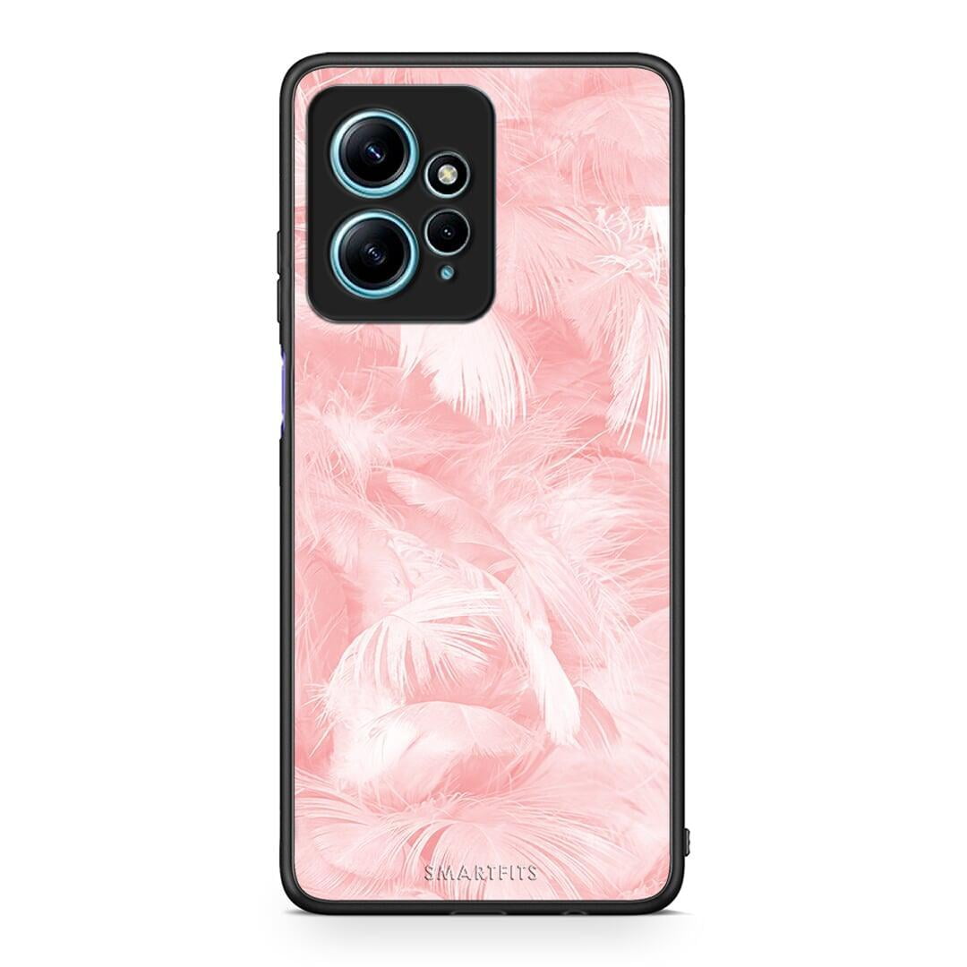 Θήκη Xiaomi Redmi Note 12 4G / Redmi K60 Pro Boho Pink Feather από τη Smartfits με σχέδιο στο πίσω μέρος και μαύρο περίβλημα | Xiaomi Redmi Note 12 4G / Redmi K60 Pro Boho Pink Feather Case with Colorful Back and Black Bezels