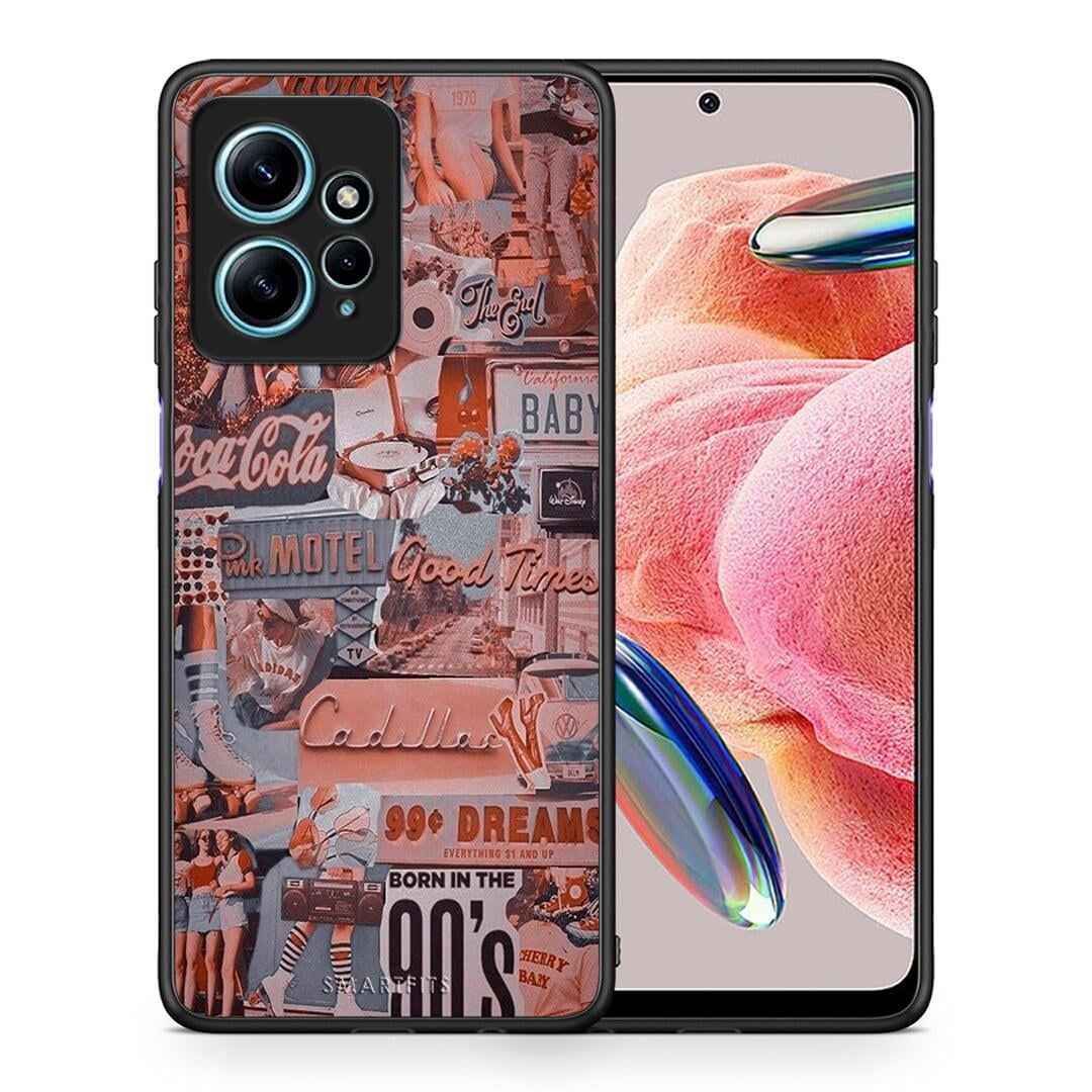 Θήκη Xiaomi Redmi Note 12 4G / Redmi K60 Pro Born In 90s από τη Smartfits με σχέδιο στο πίσω μέρος και μαύρο περίβλημα | Xiaomi Redmi Note 12 4G / Redmi K60 Pro Born In 90s Case with Colorful Back and Black Bezels