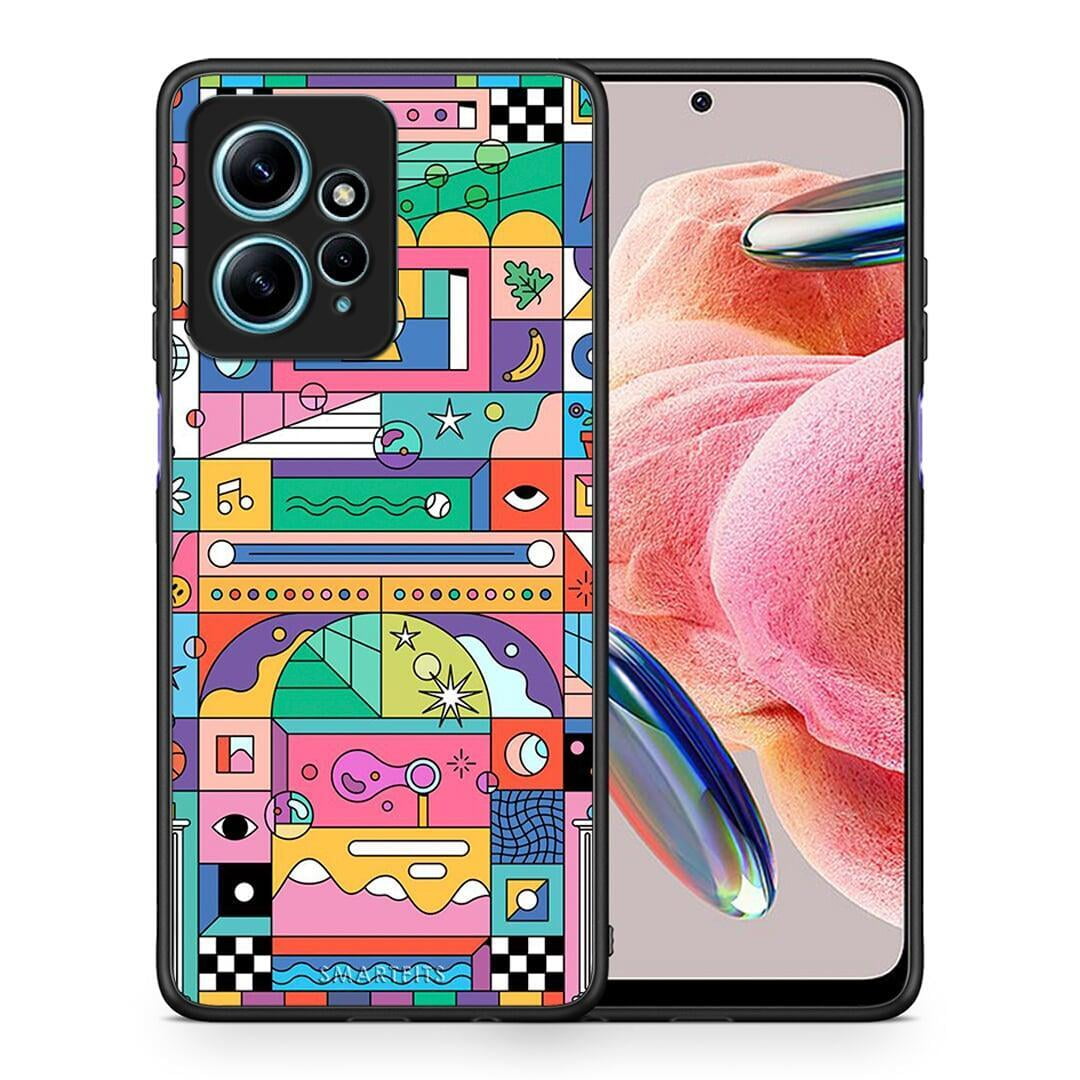 Θήκη Xiaomi Redmi Note 12 4G / Redmi K60 Pro Bubbles Soap από τη Smartfits με σχέδιο στο πίσω μέρος και μαύρο περίβλημα | Xiaomi Redmi Note 12 4G / Redmi K60 Pro Bubbles Soap Case with Colorful Back and Black Bezels