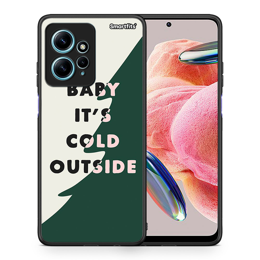 Θήκη Xiaomi Redmi Note 12 4G / Redmi K60 Pro Cold Outside από τη Smartfits με σχέδιο στο πίσω μέρος και μαύρο περίβλημα | Xiaomi Redmi Note 12 4G / Redmi K60 Pro Cold Outside Case with Colorful Back and Black Bezels