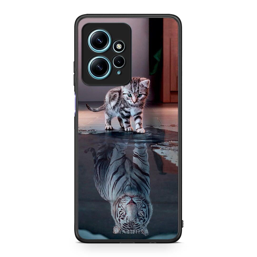 Θήκη Xiaomi Redmi Note 12 4G / Redmi K60 Pro Cute Tiger από τη Smartfits με σχέδιο στο πίσω μέρος και μαύρο περίβλημα | Xiaomi Redmi Note 12 4G / Redmi K60 Pro Cute Tiger Case with Colorful Back and Black Bezels