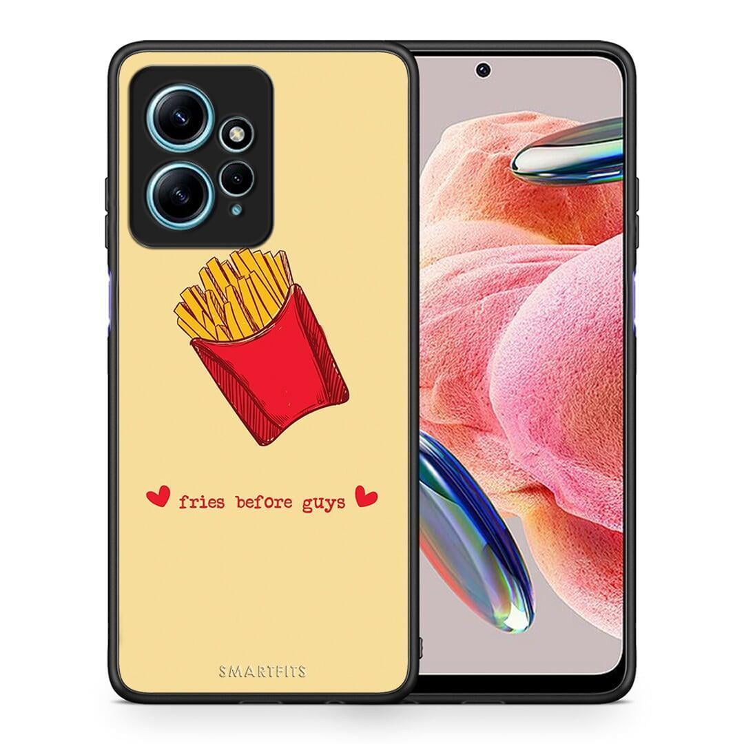 Θήκη Xiaomi Redmi Note 12 4G / Redmi K60 Pro Fries Before Guys από τη Smartfits με σχέδιο στο πίσω μέρος και μαύρο περίβλημα | Xiaomi Redmi Note 12 4G / Redmi K60 Pro Fries Before Guys Case with Colorful Back and Black Bezels