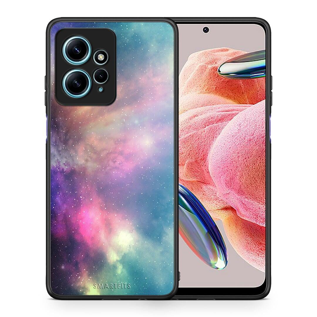 Θήκη Xiaomi Redmi Note 12 4G / Redmi K60 Pro Galactic Rainbow από τη Smartfits με σχέδιο στο πίσω μέρος και μαύρο περίβλημα | Xiaomi Redmi Note 12 4G / Redmi K60 Pro Galactic Rainbow Case with Colorful Back and Black Bezels