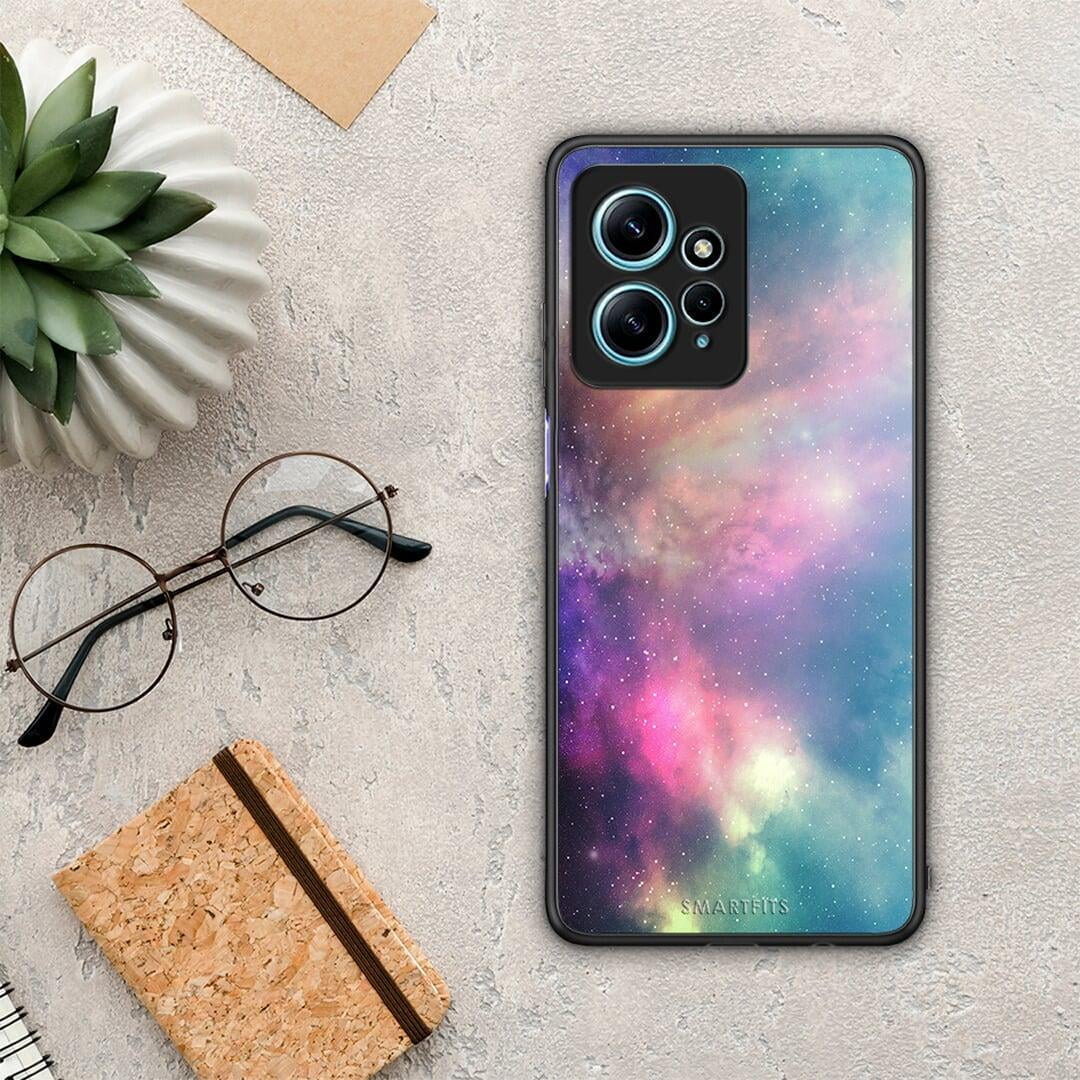 Θήκη Xiaomi Redmi Note 12 4G / Redmi K60 Pro Galactic Rainbow από τη Smartfits με σχέδιο στο πίσω μέρος και μαύρο περίβλημα | Xiaomi Redmi Note 12 4G / Redmi K60 Pro Galactic Rainbow Case with Colorful Back and Black Bezels