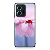 Thumbnail for Θήκη Xiaomi Redmi Note 12 4G / Redmi K60 Pro Ladybug Flower από τη Smartfits με σχέδιο στο πίσω μέρος και μαύρο περίβλημα | Xiaomi Redmi Note 12 4G / Redmi K60 Pro Ladybug Flower Case with Colorful Back and Black Bezels