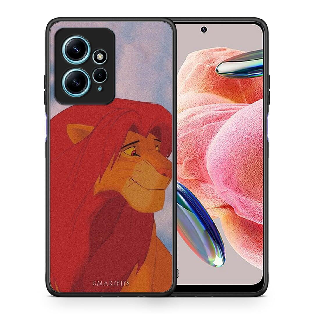 Θήκη Xiaomi Redmi Note 12 4G / Redmi K60 Pro Lion Love 1 από τη Smartfits με σχέδιο στο πίσω μέρος και μαύρο περίβλημα | Xiaomi Redmi Note 12 4G / Redmi K60 Pro Lion Love 1 Case with Colorful Back and Black Bezels