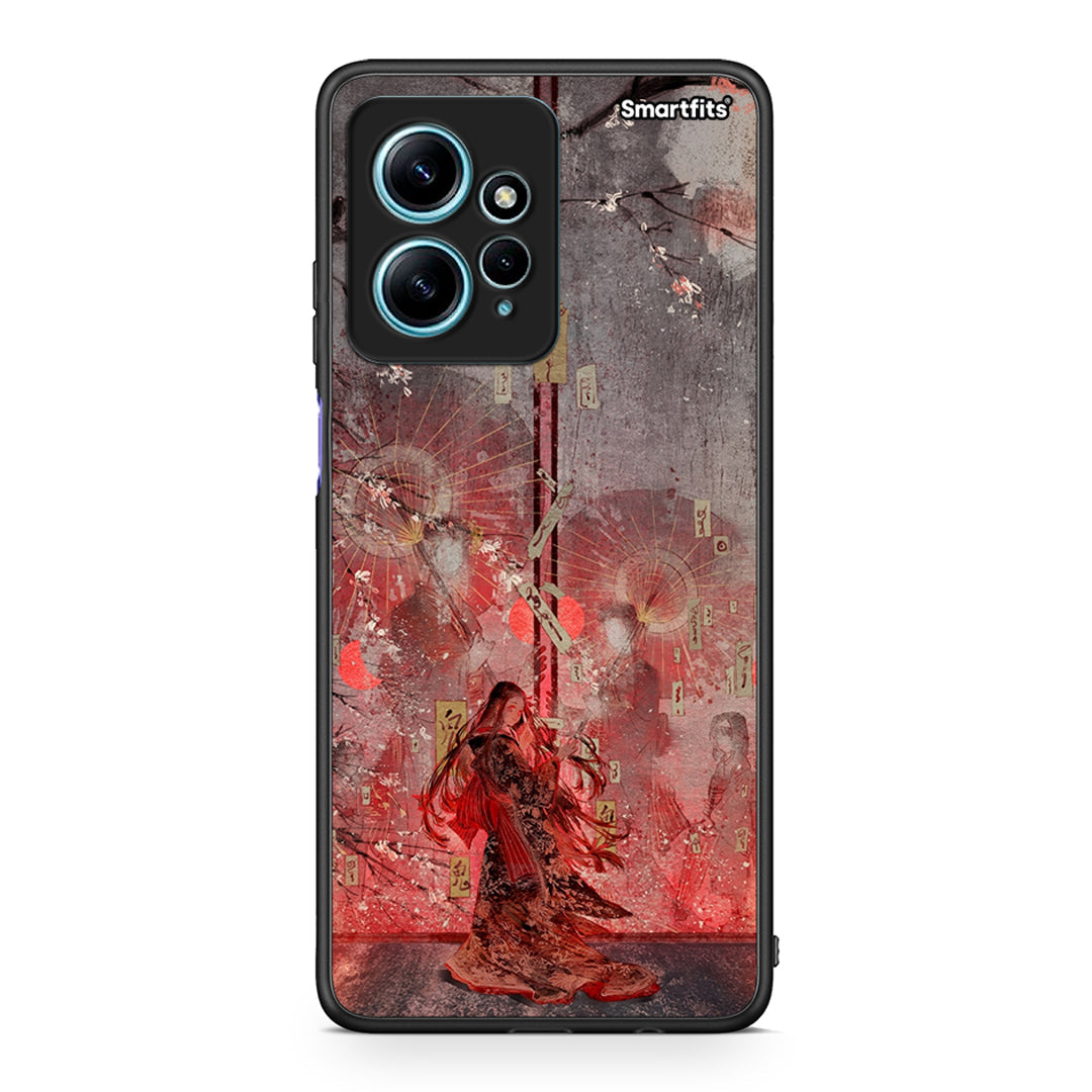 Θήκη Xiaomi Redmi Note 12 4G / Redmi K60 Pro Nezuko Kamado από τη Smartfits με σχέδιο στο πίσω μέρος και μαύρο περίβλημα | Xiaomi Redmi Note 12 4G / Redmi K60 Pro Nezuko Kamado Case with Colorful Back and Black Bezels