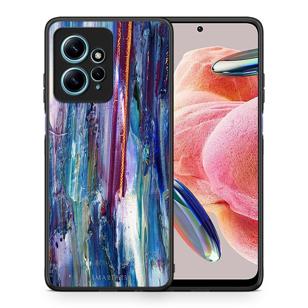 Θήκη Xiaomi Redmi Note 12 4G / Redmi K60 Pro Paint Winter από τη Smartfits με σχέδιο στο πίσω μέρος και μαύρο περίβλημα | Xiaomi Redmi Note 12 4G / Redmi K60 Pro Paint Winter Case with Colorful Back and Black Bezels