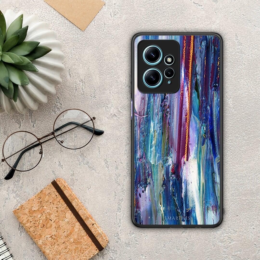 Θήκη Xiaomi Redmi Note 12 4G / Redmi K60 Pro Paint Winter από τη Smartfits με σχέδιο στο πίσω μέρος και μαύρο περίβλημα | Xiaomi Redmi Note 12 4G / Redmi K60 Pro Paint Winter Case with Colorful Back and Black Bezels