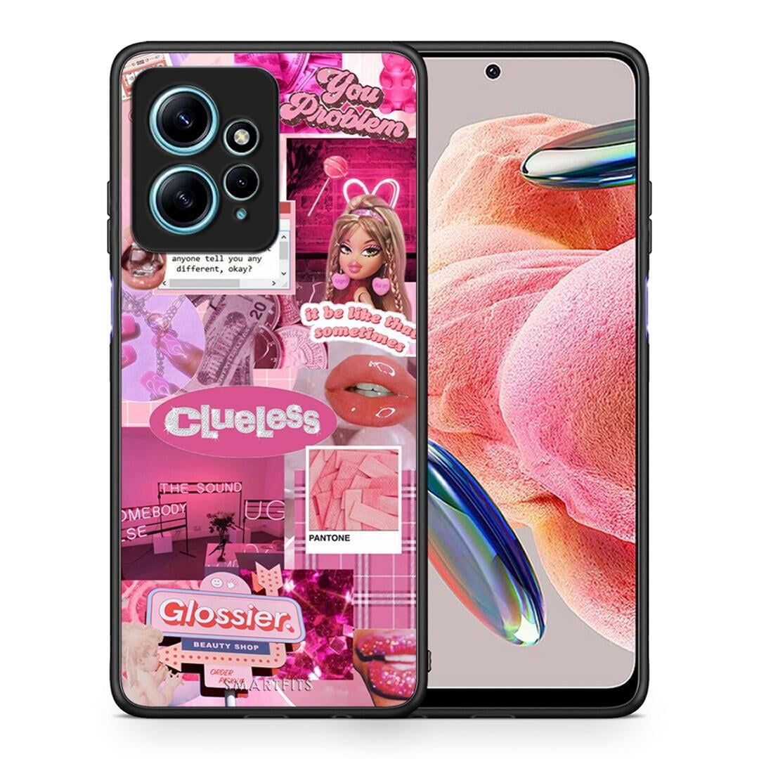 Θήκη Xiaomi Redmi Note 12 4G / Redmi K60 Pro Pink Love από τη Smartfits με σχέδιο στο πίσω μέρος και μαύρο περίβλημα | Xiaomi Redmi Note 12 4G / Redmi K60 Pro Pink Love Case with Colorful Back and Black Bezels