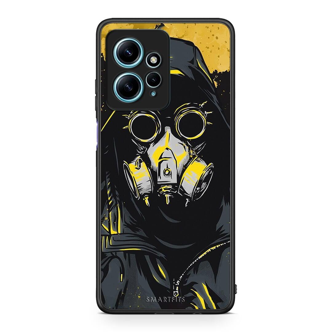 Θήκη Xiaomi Redmi Note 12 4G / Redmi K60 Pro PopArt Mask από τη Smartfits με σχέδιο στο πίσω μέρος και μαύρο περίβλημα | Xiaomi Redmi Note 12 4G / Redmi K60 Pro PopArt Mask Case with Colorful Back and Black Bezels