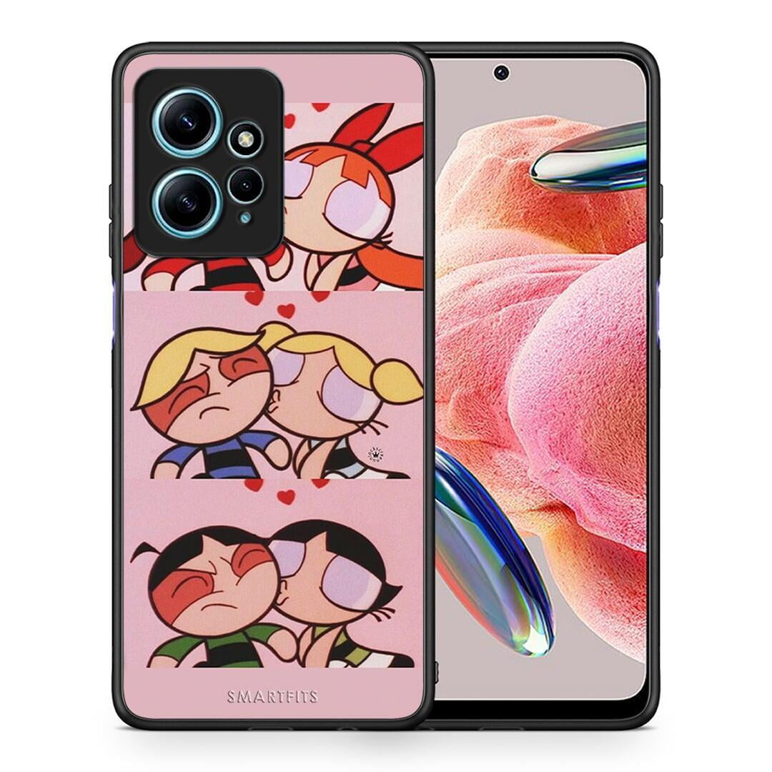 Θήκη Xiaomi Redmi Note 12 4G / Redmi K60 Pro Puff Love από τη Smartfits με σχέδιο στο πίσω μέρος και μαύρο περίβλημα | Xiaomi Redmi Note 12 4G / Redmi K60 Pro Puff Love Case with Colorful Back and Black Bezels