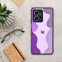 Thumbnail for Θήκη Xiaomi Redmi Note 12 4G / Redmi K60 Pro Purple Mariposa από τη Smartfits με σχέδιο στο πίσω μέρος και μαύρο περίβλημα | Xiaomi Redmi Note 12 4G / Redmi K60 Pro Purple Mariposa Case with Colorful Back and Black Bezels