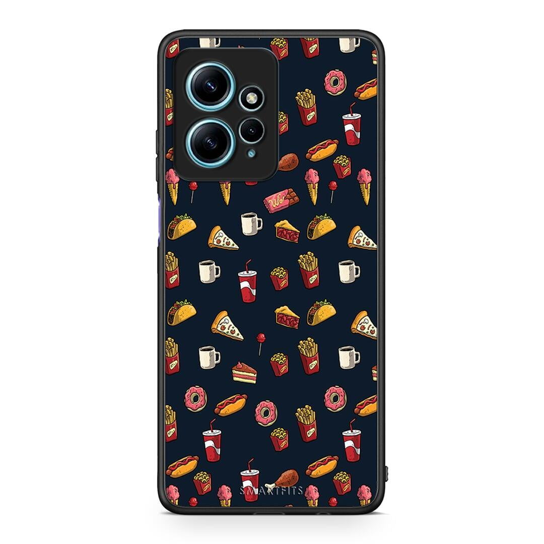 Θήκη Xiaomi Redmi Note 12 4G / Redmi K60 Pro Random Hungry από τη Smartfits με σχέδιο στο πίσω μέρος και μαύρο περίβλημα | Xiaomi Redmi Note 12 4G / Redmi K60 Pro Random Hungry Case with Colorful Back and Black Bezels