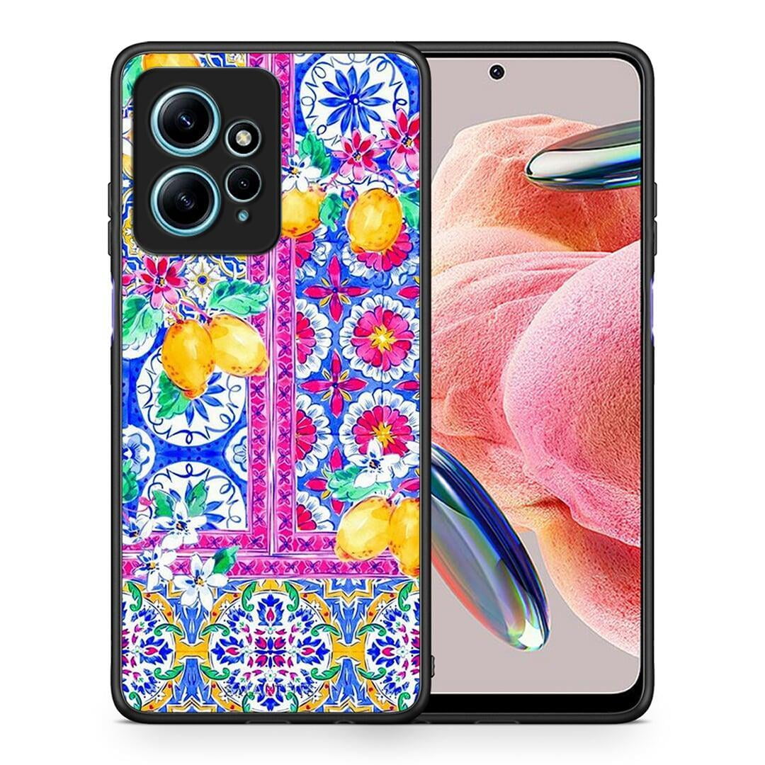 Θήκη Xiaomi Redmi Note 12 4G / Redmi K60 Pro Retro Spring από τη Smartfits με σχέδιο στο πίσω μέρος και μαύρο περίβλημα | Xiaomi Redmi Note 12 4G / Redmi K60 Pro Retro Spring Case with Colorful Back and Black Bezels