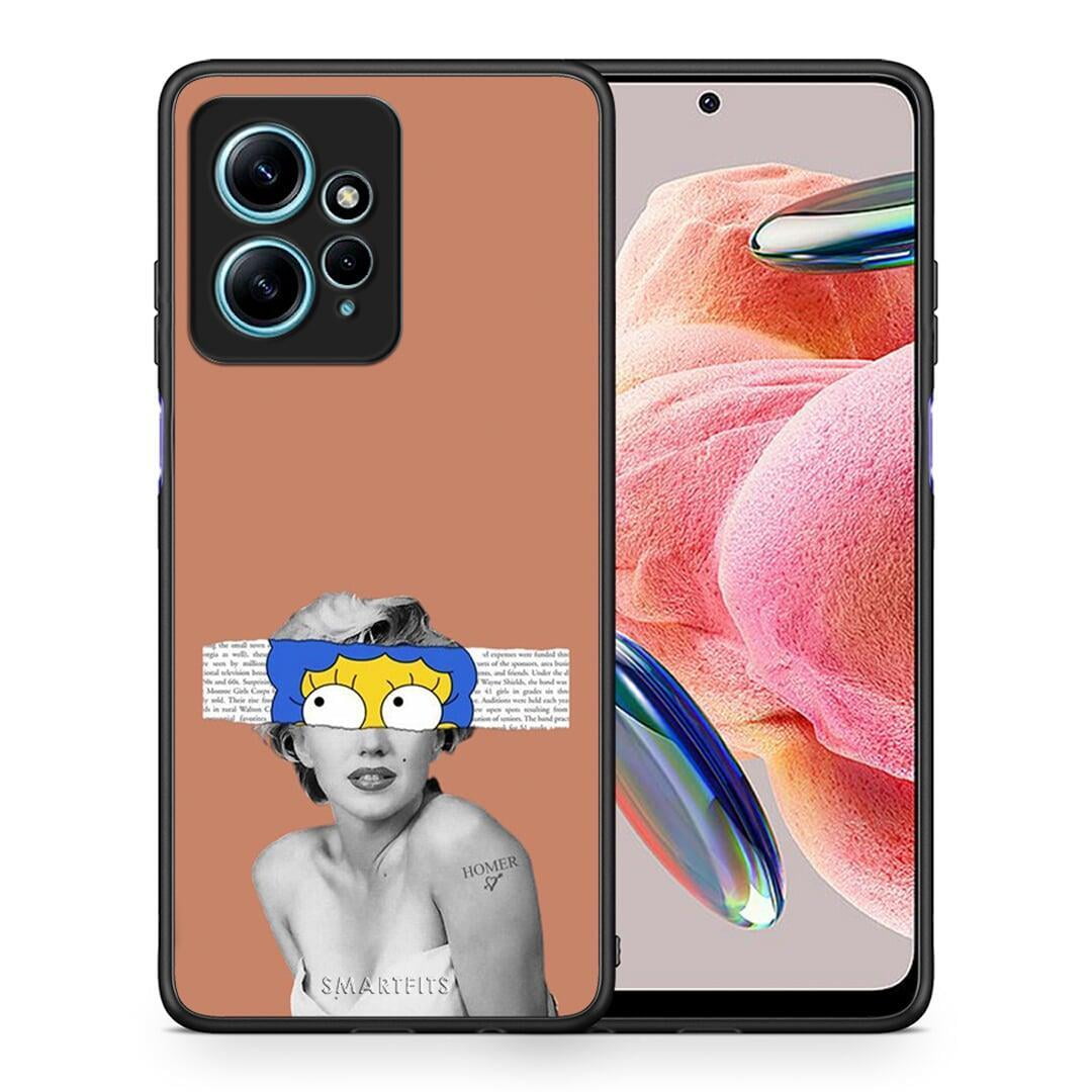 Θήκη Xiaomi Redmi Note 12 4G / Redmi K60 Pro Sim Merilyn από τη Smartfits με σχέδιο στο πίσω μέρος και μαύρο περίβλημα | Xiaomi Redmi Note 12 4G / Redmi K60 Pro Sim Merilyn Case with Colorful Back and Black Bezels