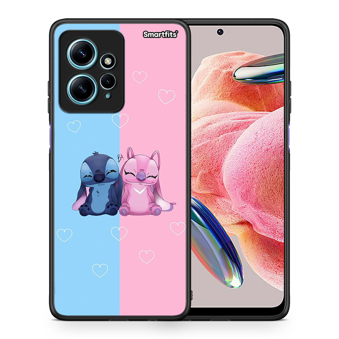 Θήκη Xiaomi Redmi Note 12 4G / Redmi K60 Pro Stitch And Angel από τη Smartfits με σχέδιο στο πίσω μέρος και μαύρο περίβλημα | Xiaomi Redmi Note 12 4G / Redmi K60 Pro Stitch And Angel Case with Colorful Back and Black Bezels