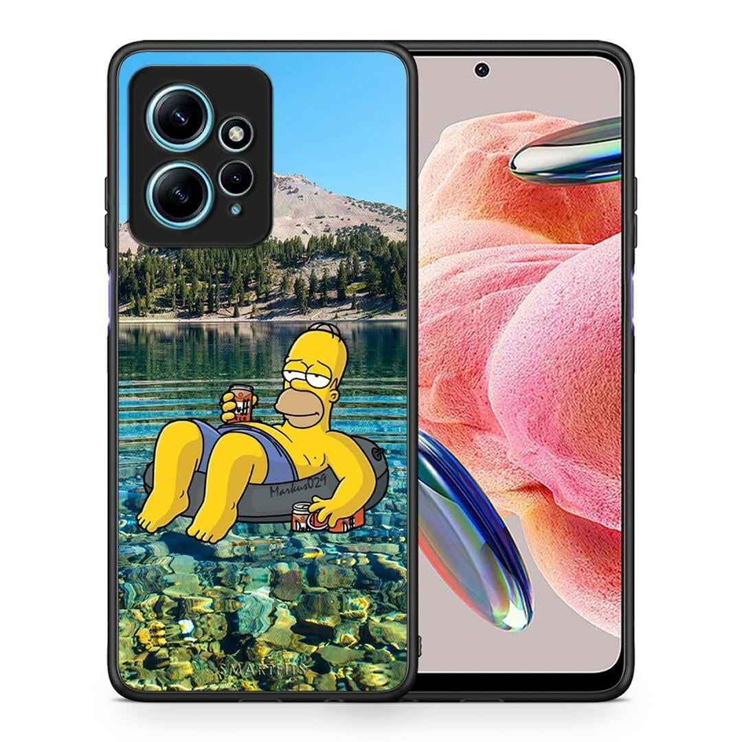 Θήκη Xiaomi Redmi Note 12 4G Summer Happiness από τη Smartfits με σχέδιο στο πίσω μέρος και μαύρο περίβλημα | Xiaomi Redmi Note 12 4G Summer Happiness Case with Colorful Back and Black Bezels