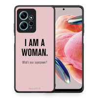 Thumbnail for Θήκη Xiaomi Redmi Note 12 4G / Redmi K60 Pro Superpower Woman από τη Smartfits με σχέδιο στο πίσω μέρος και μαύρο περίβλημα | Xiaomi Redmi Note 12 4G / Redmi K60 Pro Superpower Woman Case with Colorful Back and Black Bezels