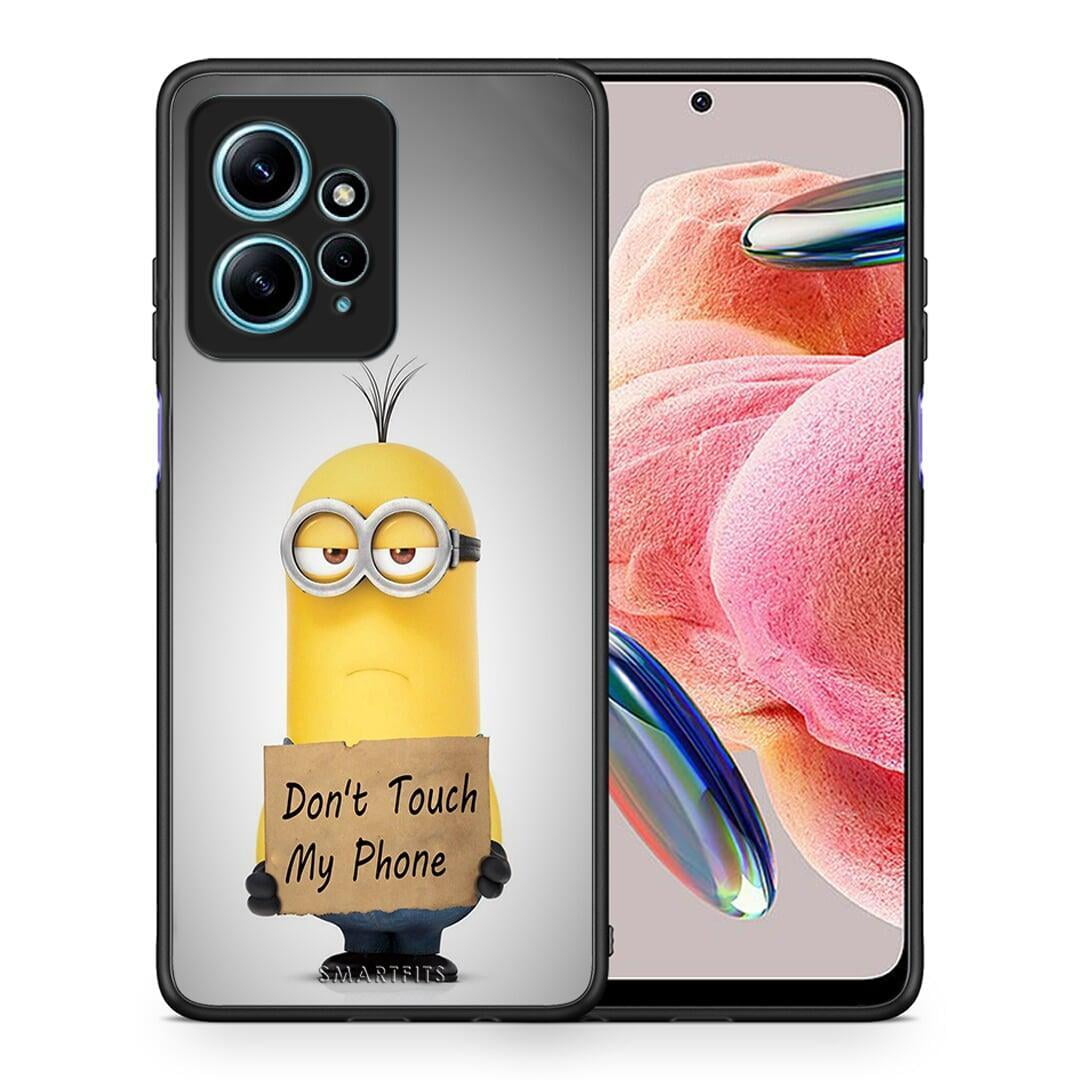 Θήκη Xiaomi Redmi Note 12 4G / Redmi K60 Pro Text Minion από τη Smartfits με σχέδιο στο πίσω μέρος και μαύρο περίβλημα | Xiaomi Redmi Note 12 4G / Redmi K60 Pro Text Minion Case with Colorful Back and Black Bezels