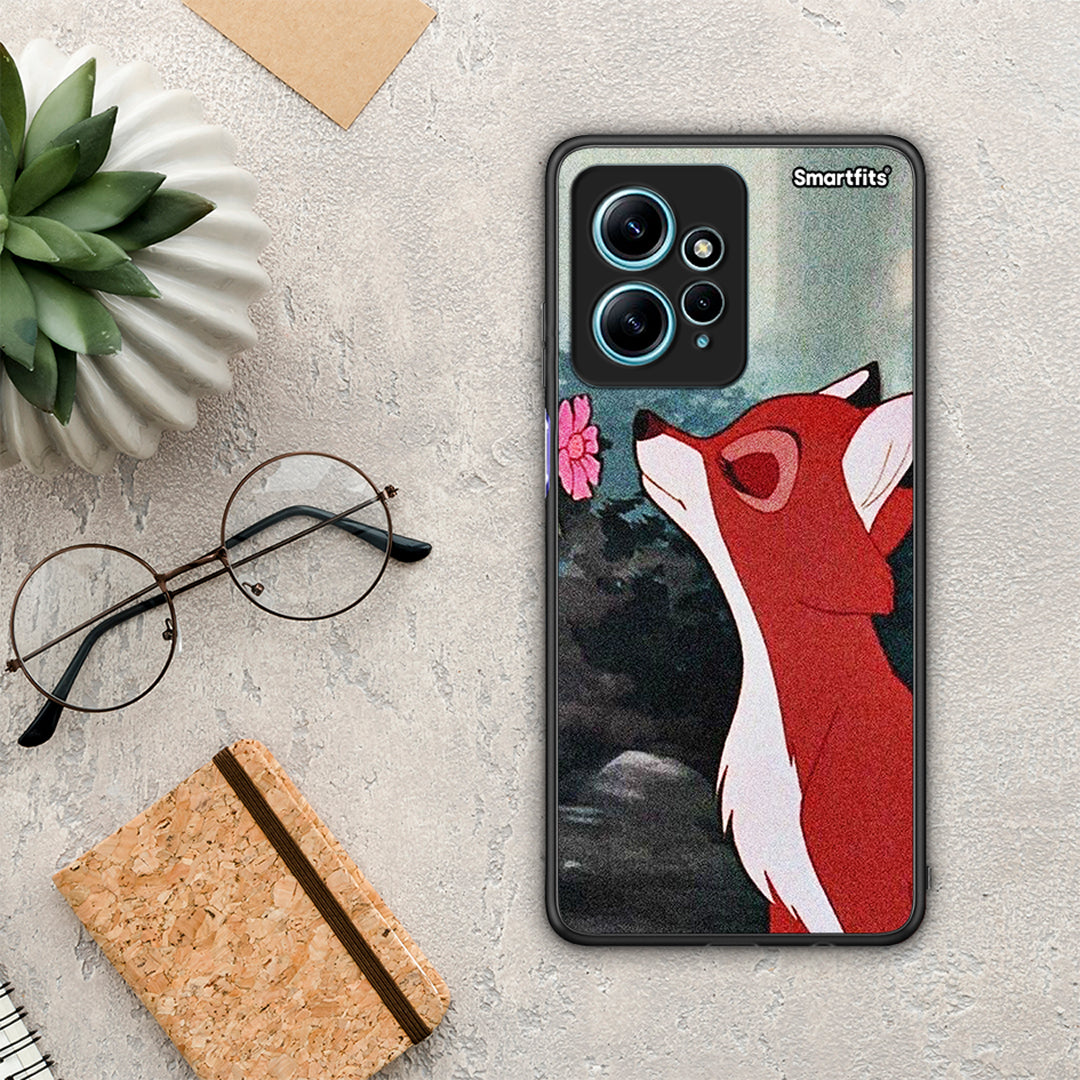 Θήκη Xiaomi Redmi Note 12 4G / Redmi K60 Pro Tod And Vixey Love 2 από τη Smartfits με σχέδιο στο πίσω μέρος και μαύρο περίβλημα | Xiaomi Redmi Note 12 4G / Redmi K60 Pro Tod And Vixey Love 2 Case with Colorful Back and Black Bezels