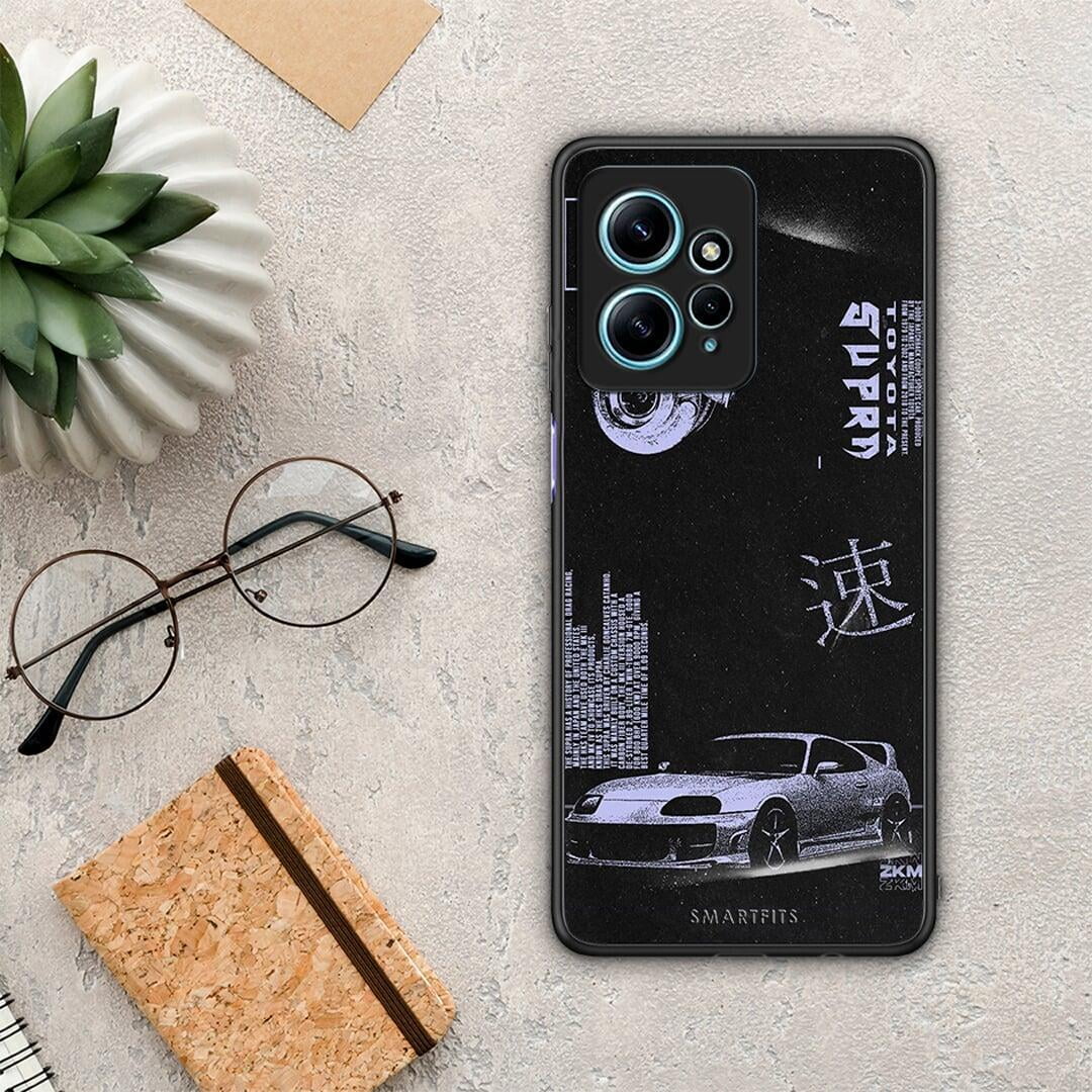 Θήκη Xiaomi Redmi Note 12 4G / Redmi K60 Pro Tokyo Drift από τη Smartfits με σχέδιο στο πίσω μέρος και μαύρο περίβλημα | Xiaomi Redmi Note 12 4G / Redmi K60 Pro Tokyo Drift Case with Colorful Back and Black Bezels