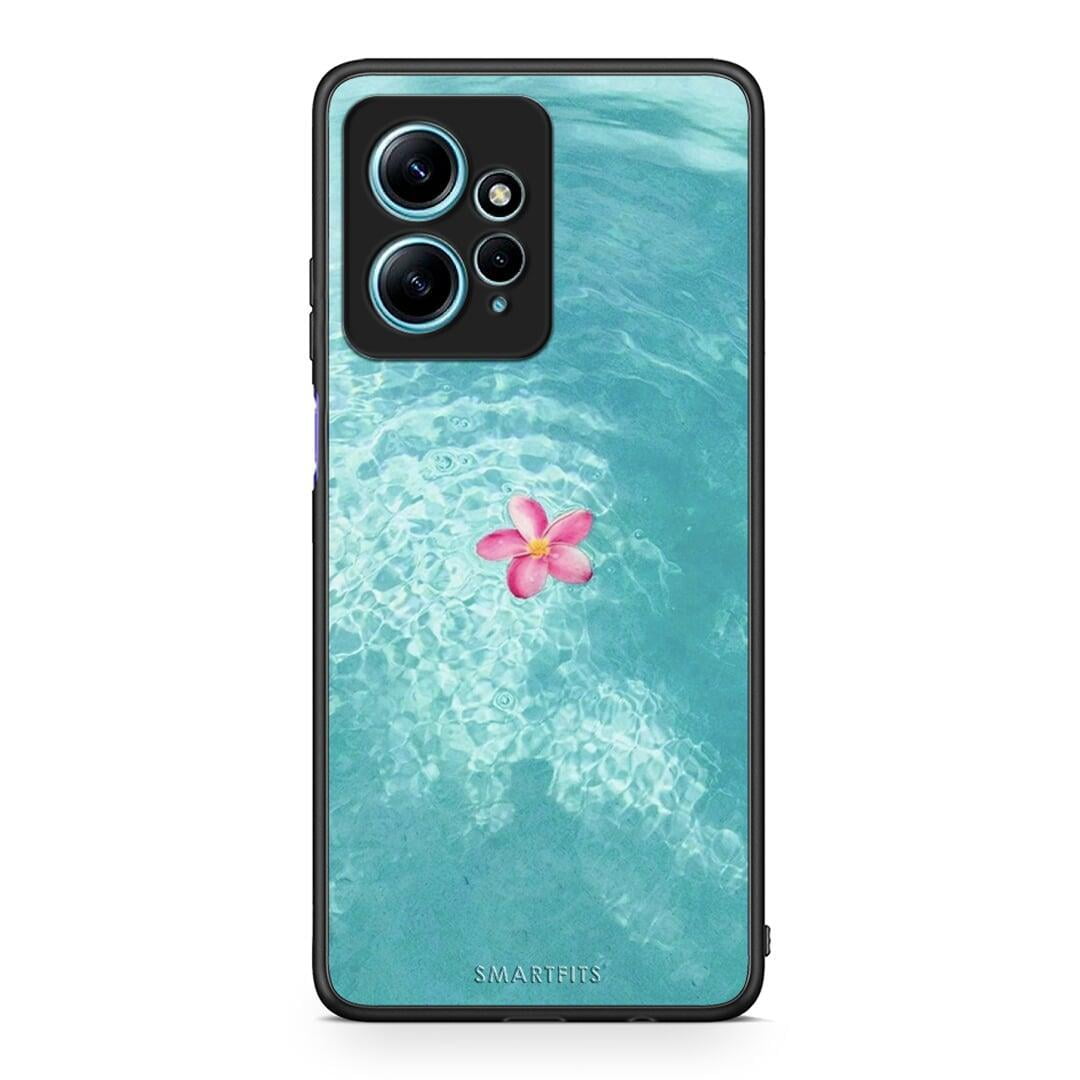 Θήκη Xiaomi Redmi Note 12 4G Water Flower από τη Smartfits με σχέδιο στο πίσω μέρος και μαύρο περίβλημα | Xiaomi Redmi Note 12 4G Water Flower Case with Colorful Back and Black Bezels