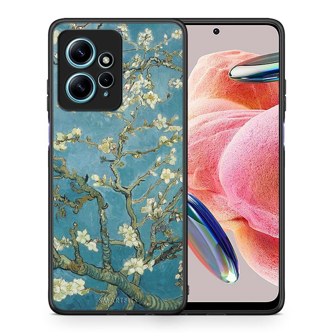 Θήκη Xiaomi Redmi Note 12 4G / Redmi K60 Pro White Blossoms από τη Smartfits με σχέδιο στο πίσω μέρος και μαύρο περίβλημα | Xiaomi Redmi Note 12 4G / Redmi K60 Pro White Blossoms Case with Colorful Back and Black Bezels