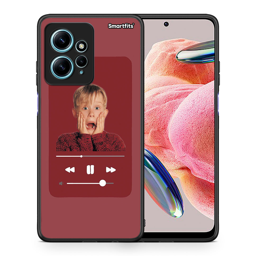 Θήκη Xiaomi Redmi Note 12 4G / Redmi K60 Pro Xmas Alone Music από τη Smartfits με σχέδιο στο πίσω μέρος και μαύρο περίβλημα | Xiaomi Redmi Note 12 4G / Redmi K60 Pro Xmas Alone Music Case with Colorful Back and Black Bezels