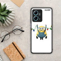 Thumbnail for Θήκη Xiaomi Redmi Note 12 4G / Redmi K60 Pro Xmas Minion Lights από τη Smartfits με σχέδιο στο πίσω μέρος και μαύρο περίβλημα | Xiaomi Redmi Note 12 4G / Redmi K60 Pro Xmas Minion Lights Case with Colorful Back and Black Bezels