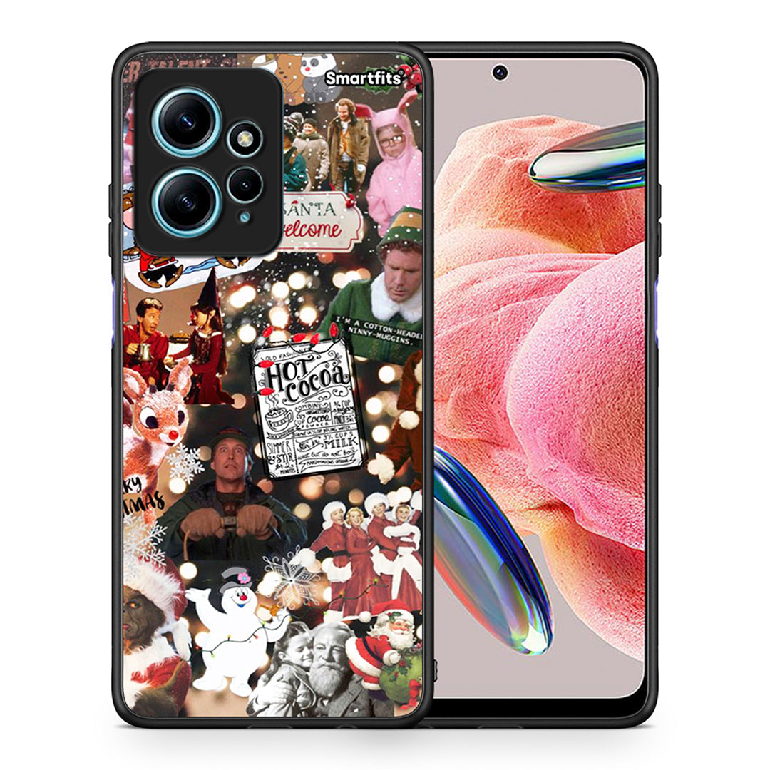 Θήκη Xiaomi Redmi Note 12 4G / Redmi K60 Pro Xmas Movies από τη Smartfits με σχέδιο στο πίσω μέρος και μαύρο περίβλημα | Xiaomi Redmi Note 12 4G / Redmi K60 Pro Xmas Movies Case with Colorful Back and Black Bezels