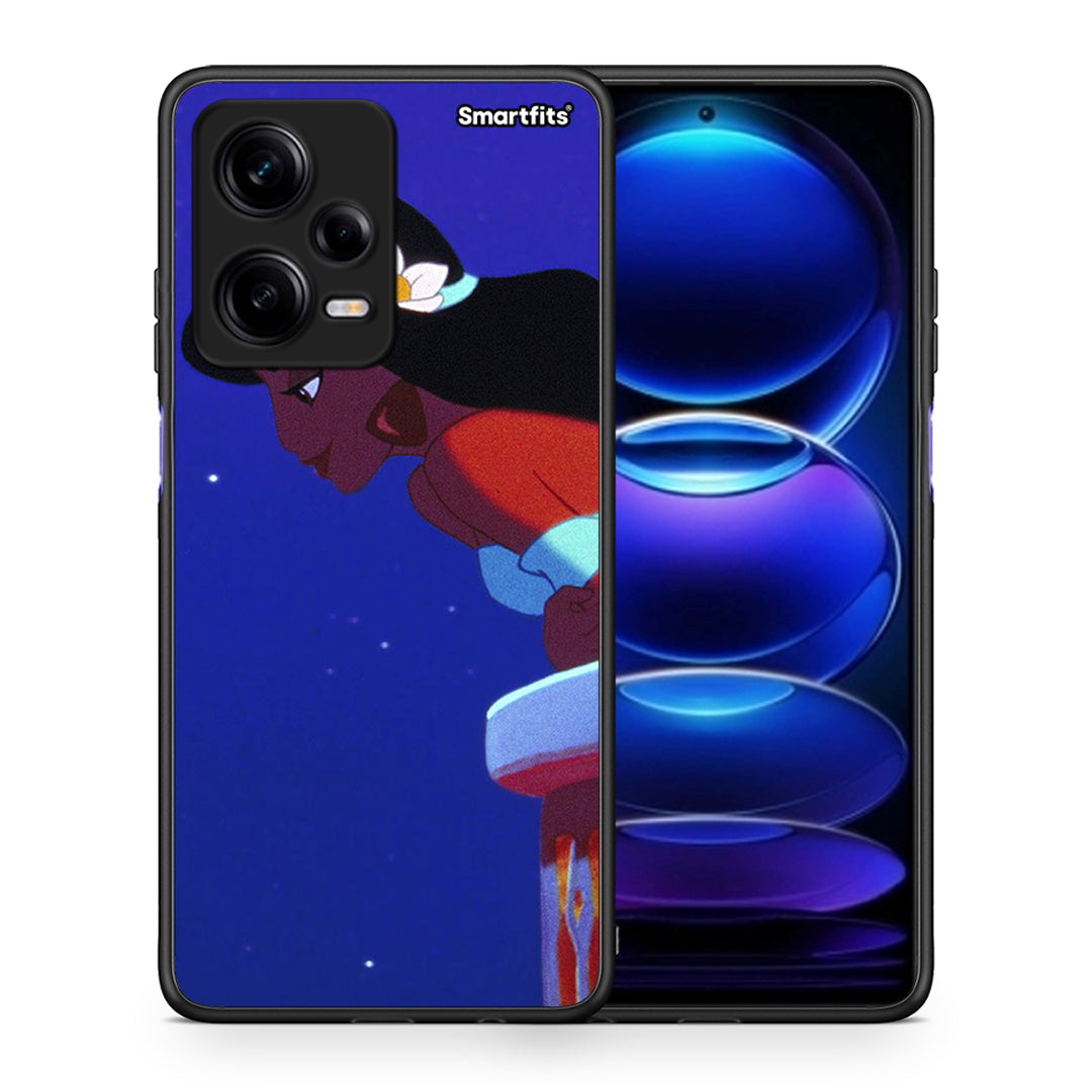 Θήκη Xiaomi Redmi Note 12 Pro 5G Alladin And Jasmine Love 2 από τη Smartfits με σχέδιο στο πίσω μέρος και μαύρο περίβλημα | Xiaomi Redmi Note 12 Pro 5G Alladin And Jasmine Love 2 Case with Colorful Back and Black Bezels